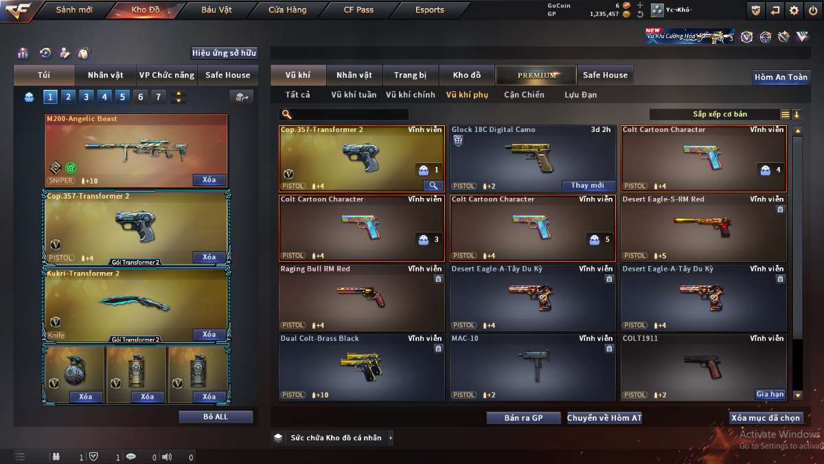 shop acc cf uy tin gia re